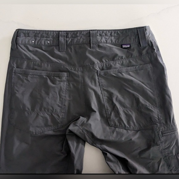 Men’s 32 x 32 PATAGONIA Dark Grey Lightweight Packable Hiking Pants - Picture 4 of 5